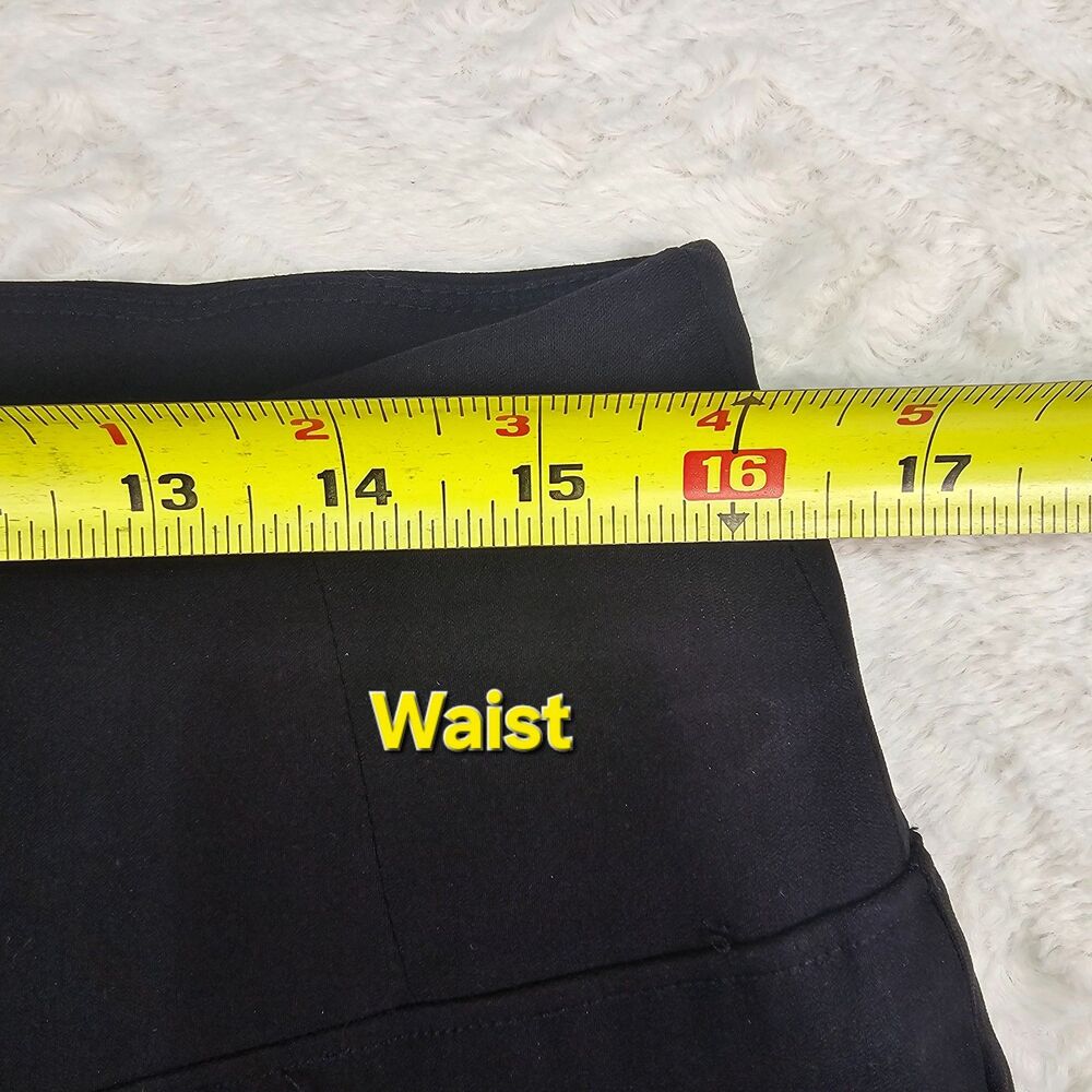 Worthington Black Stretch Ankle Pants Women’s 14 Office Career Pull On - Picture 8 of 11